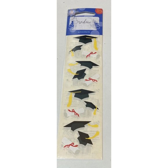 Mrs Grossman Vintage Stickers Graduate Graduation Hat Cap Sticker Sheets 2000s - Picture 5 of 5